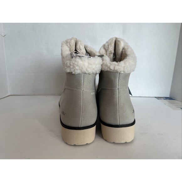 JBU Jambu Women's Blue Creek Water-Resistant Lace-up Booties Stone White Size 10 - Picture 4 of 12